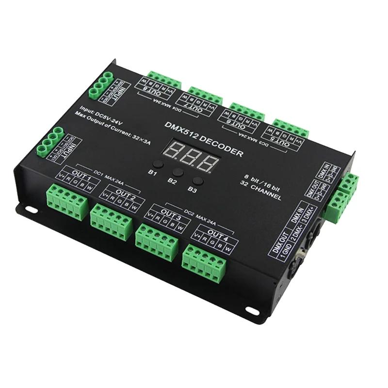 RGBW DMX 512 LED ڴ Ʈѷ, DMX , DC5-24V RGBW RGB LED Ʈ, 8 Ʈ, 16 Ʈ, 32 ä, 96A